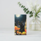 Carte d'Halloween noir (Debout devant)