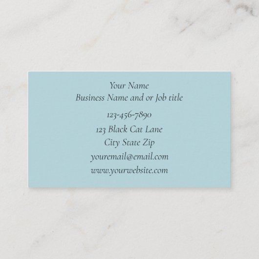 Carte d'Halloween noir (Dos)