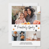 Carte d'Halloween Orange Pawsititititivement Éffra (Devant)