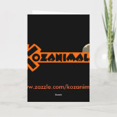 Carte d'Halloween Owl (Dos)