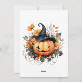Carte d'Halloween pour animaux de compagnie ou de  (Dos)