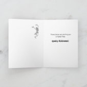 Carte d'Halloween pour Boss, Skeleton Bones Humour (Intérieur)