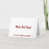 Carte d'Halloween Red Bat Cloud (Dos)