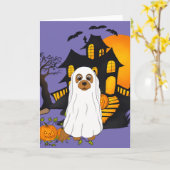 Carte d'Halloween Ruby Cavalier Ghost (Fleur jaune)