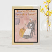 Carte d'Halloween Salem Witdle Riddle (Fleur jaune)