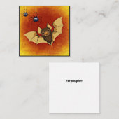 Carte d'Halloween Spider et Bats Mini (Devant / Derrière)