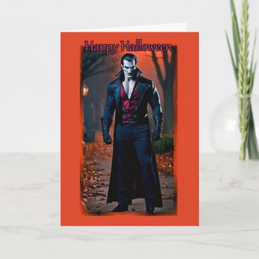 Carte d'Halloween Vampire Hunk (Devant)