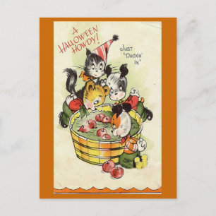 Carte d'Halloween Vintage "A Halloween Howdy"