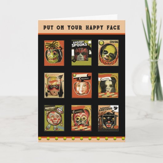 Carte d'Halloween Vintage amusante (Devant)