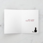 Carte d'Halloween Vintage pour petite fille et cha (Intérieur)