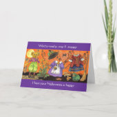 Carte d'Halloween Witchy (Devant)