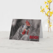 Carte d'Halloween Zombie poulet (Fleur jaune)