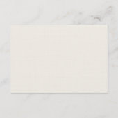 Carte d'hébergement couleur crème (Dos)