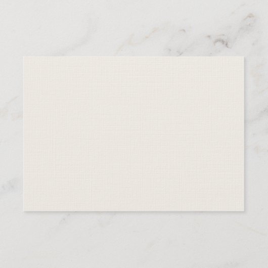 Carte d'hébergement couleur crème (Dos)