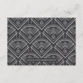 Carte d'hébergement de mariage Deco Scallops - Gri (Dos)