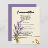 carte d'hébergement d'étoile de mer assez simple (Devant / Derrière)