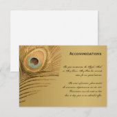 Carte d'hébergement Golden Peacock (Devant / Derrière)