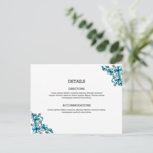 Carte d'hébergement mariage (Debout devant)