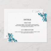 Carte d'hébergement mariage (Devant / Derrière)