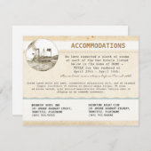 Carte d'hébergement mariage avec croisière (Devant / Derrière)