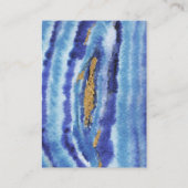 Carte d'hébergement Mariage Gilt Agate (Dos)