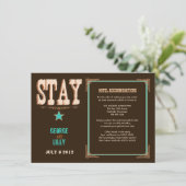 Carte d'hébergement Nashville : Turquoise (Debout devant)