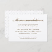 Carte d'hébergement rose Sketch à Sepia (Devant / Derrière)