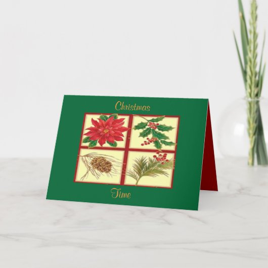 Carte d'heure de Noël (Devant)
