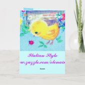 Carte d'heure de Pâques (Dos)