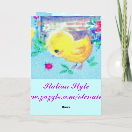 Carte d'heure de Pâques (Dos)