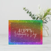 Carte d'Heureuse Sainte-Valentin Parties scintilla (Debout devant)