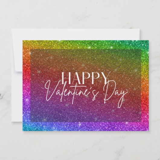 Carte d'Heureuse Sainte-Valentin Parties scintilla (Devant)