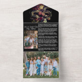 Carte d'histoire de vacances avec photos (À l'intérieur)