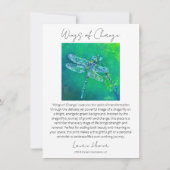 Carte d'histoire des ailes de changement (Dos)