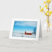 Carte d'hiver (Fleur jaune)