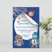 Carte d'hiver 2023 du Nouvel An (Debout devant)