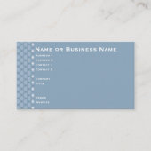 Carte d'hiver bleu acier (Devant)