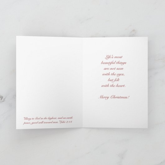 Carte d'hiver de lapin (Intérieur)