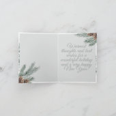 Carte d'hiver d'oiseau assis (Intérieur)