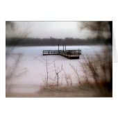 CARTE D'HIVER : Lac Harriet, "Dock", Mpls, MN_ (Devant horizontal)