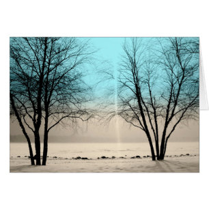 CARTE D'HIVER : Lac Harriet, "Dusk", Mpls, MN_