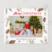 Carte d'hiver photo couleur eau Pastel (Devant)