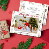 Carte d'hiver photo couleur eau Pastel