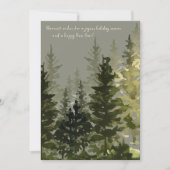 Carte d'hiver Pine Tree Forest Photo Appartement (Devant)