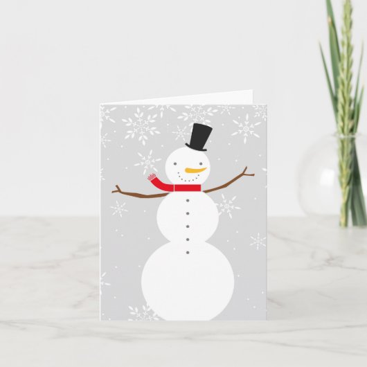 carte d'hiver snowman (Devant)