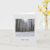 Carte d'hiver Wonder (Fleur jaune)