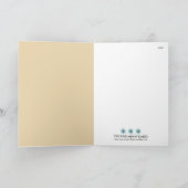 Carte d'Holiday Card Snow Ornaments Family (blue) (Intérieur)