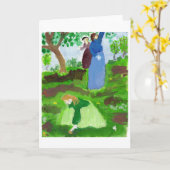 Carte d'hommage impressionniste (Fleur jaune)