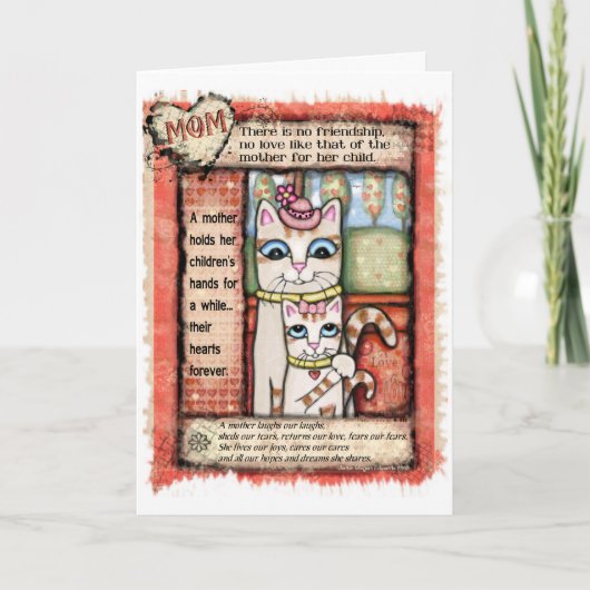 Carte d'hommage pour l'anniversaire de la mère (Devant)