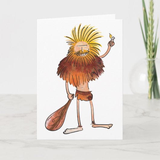 Carte d'homme des cavernes (Devant)